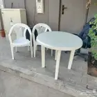 طاولة بلاستيك   2 كرسي