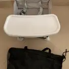 كرسي رحلات طي للاطفال مع صينية طعام   حقيبة