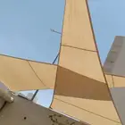 جميع انواع المظلات الشد الانشائي بي في سي والشبك كوري