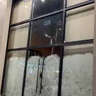 زجاج دربزين ومحلات تجاريه ودبل اجلاس