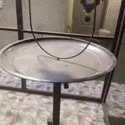 صحن ببغاء كاسكو مع كوبين أكل وماء متحرك بكفرات