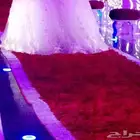 مفرش الورد للعروس ممر ورد احمر للعرايس