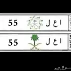 للبيع لوحة مميزة ثنائي مكرر ( ا ع ل 55 )