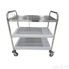 عربة خدمه عربة استيل طاولات ستيل عربه ستيل اعمال ستانلس ستيل