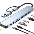 قارئ ذاكرة 8 في 1 (جديد) منافذ usb