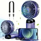 مروحة يدوية مع حامل هاتف تعمل بال USB