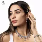 طقم زركون مطلي ذهب