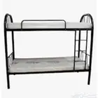 سرير حديد دورين مع حامي من السقوط وسلم ومراتب