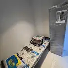 bunk bed and single steel bed wardrobe steel available