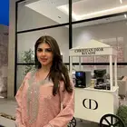 جلابية وردية بقماش بارد
