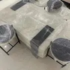 طاوله تقديم مع اربع خدمه