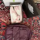 شوز وشنطه ماركه غير مستعمله 140 ريال