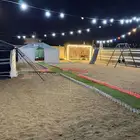 للإيجار مخيم قسمين فخم متكامل ملعب طائرة العاب أطفال بسعر