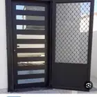 باب المنيوم حديد شباك واجه