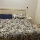 سرير نفرين مع المرتبة ومكتبة