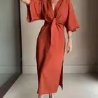 فستان لون خمري جديد
