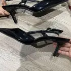 كعب أسود نسائي مقاس 42 جديد غير ملبوس
