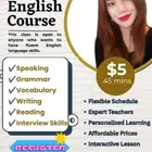 تعلم الانجليزية وجها لوجه ب 18 ريال فقط