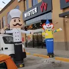 اجهزة افتتاح المحلات انارات وبالونات