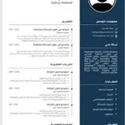 تصميم سيرة ذاتية احترافية