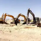 بوكلين و بلدوزرات للايجار او بالمتر قطوعه حي الخير
