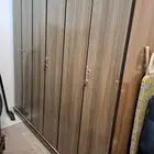 دولاب ملابس وخزانة جزم جميعها نظيفه وسرير تحتاج فك عند النقل