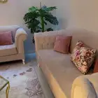 كنب مع طاولتين وستاره