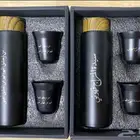 مطارة حافظه حراريه مع كوبين حجم 500 مل