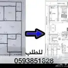 رسم كروكي ومخططات فلل بالاوتوكاد
