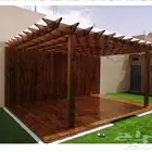 تنسيق حدائق و مظلات خشبيه
