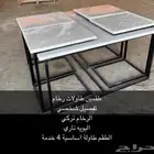طقم طاولة رخام