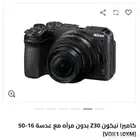 كاميرا نيكون z30   عدسة تكبير   بطارية تشحن تايب سي
