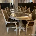 طاولات طعام خشب مع كراسي للمناسبات