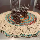 مفرش طاولة دائري فاخر