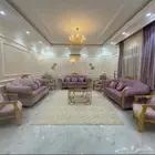 كنب سبع قطع مع الفرشه والستاره بدون الطاويل