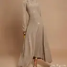 فستان بيج لماعي ذهبي