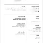 تصميم سيرة ذاتية احترافية