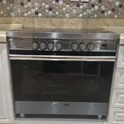 جليم غاز موقد كهربائي 5 عيون 90 60 سم أستيل