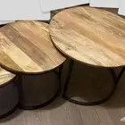 للبيع طاولات خشب طبيعي
