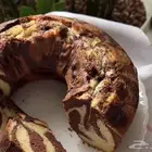 ماربل كيك ساده او بنكهات  الشكولاته  البرتقال  الليمون