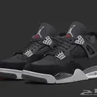 Jordan 4 Black Canvas جوردن 4