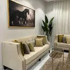 3 كنبات نظيفه وطاولات وسجاد وستاره