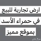 للبيع ارض تجارية حمراء الاسد بموقع متميز