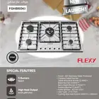 توفر سطح 5 عيون غاز ستيل مقاس 90 بسعر  560 ريال