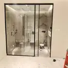 زجاج شاور حمامات كبائن زجاج شاور ابواب سحاب زجاج للمروش لشاو