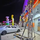 بوابة افتتاحات اضاة قوس بالونات ليزر سماء سيتي كلر