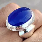 خاتم فضه بحجر عقيق يمني مميز مقاس 23