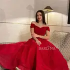 فستان نسائي احمر جديد يشبه الذي في الصوره