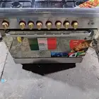 فرن غاز جيبسون ايطالي شغال كل شيء اشعال ذاتي ولبمه وشويه