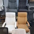 كراسي مكاتب جلد دوار ثابت